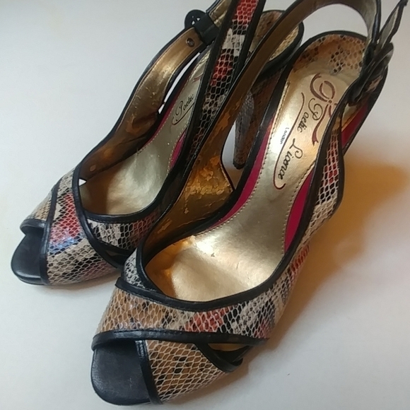 Poetic Licence Womens snakeskin print 4" heel - Picture 4 of 8